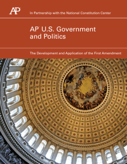 The Development and Application of the First Amendment