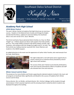January 2017 - Southeast Delco School District