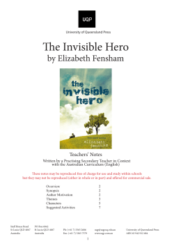 The Invisible Hero - UQP - University of Queensland