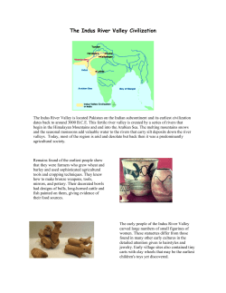The Indus River Valley Civilization