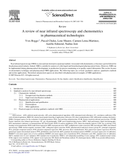 A review of near infrared spectroscopy and