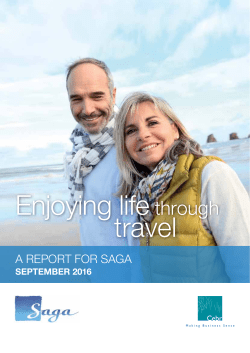 Enjoying life through travel