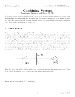 Combining Vectors