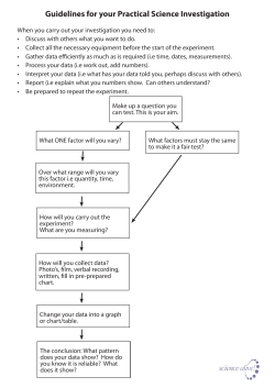 Fair Testing Investigation Sheets Yr 5-8