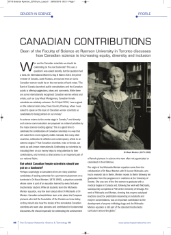 canadian contributions