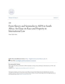 From Slavery and Seminoles to AIDS in South