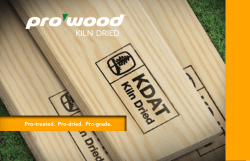 ProWood Kiln Dried (KDAT) Brochure