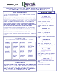 Mark Your Calendar November 2014 December 2014 January 2015