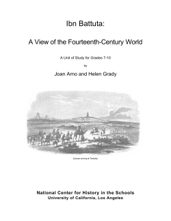 Ibn Battuta - National Center for History in the Schools