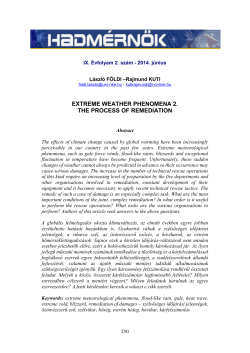 extreme weather phenomena 2. the process of