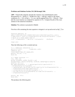 2- 60 Problems and Solutions Section 2.8 (2.80 through 2.86) 2.80