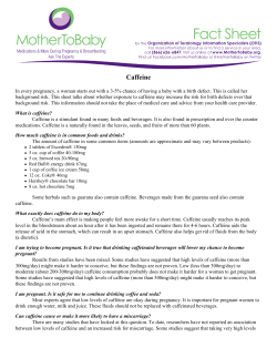 Caffeine and Pregnancy