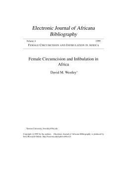 Female Circumcision and Infibulation in Africa