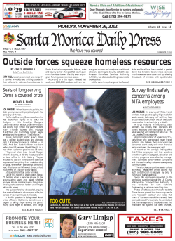 (310) 458-7737 - Santa Monica Daily Press
