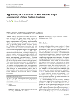 Applicability of WaveWatch-III wave model to fatigue assessment of