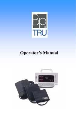 BpTRU Operator`s Manual