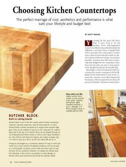 Choosing Kitchen Countertops