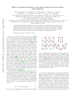 Effects of nematic fluctuations on the elastic properties of iron