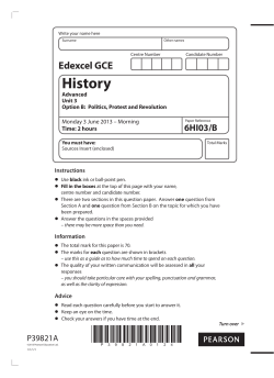 Question paper - Edexcel