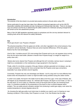 Safety advice for camping fuels