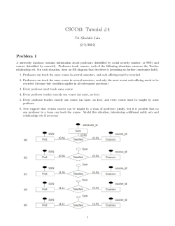 CSCC43: Tutorial #4
