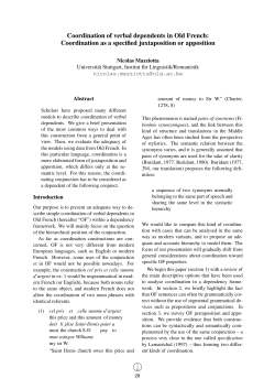 Coordination as a specified juxtaposition or apposition