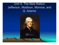 Jefferson to Monroe