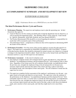 accomplishment summary and development