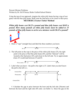METHOD 2:Teeter-Totter Method White jelly beans cost $0.25 a