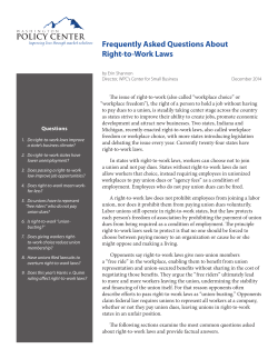 Frequently Asked Questions About Right-to