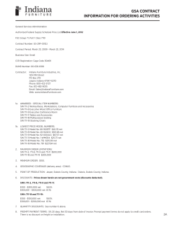 gsa contract information for ordering activities