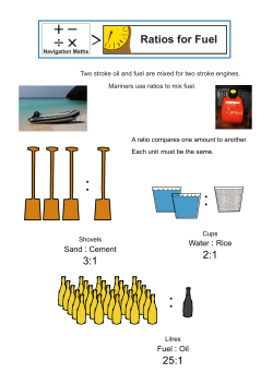 Ratios for Fuel