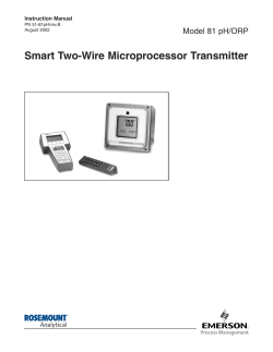 81P Two-Wire pH Transmitter