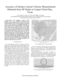 Accuracy of Surface Current Velocity Measurements