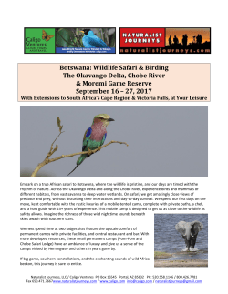 Botswana - Naturalist Journeys