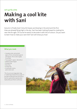 Making a cool kite with Sani