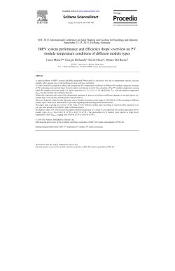 BiPV system performance and efficiency drops: overview on PV