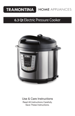 6.3 Qt Electric Pressure Cooker