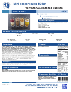 Mini dessert cups 1/36un