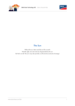 The Sun - Solar is Future: Start