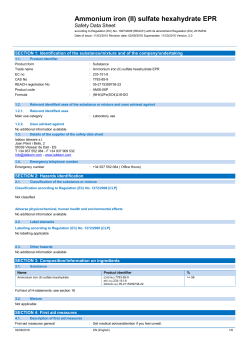Ammonium iron (II) sulfate hexahydrate EPR