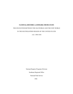national historic landmark theme study