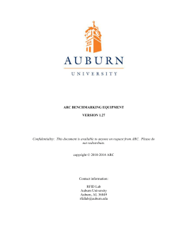Benchmarking Equipment - Auburn University RFID Lab