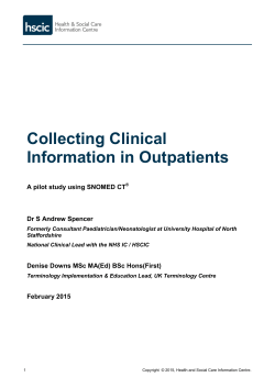 Collecting Clinical Information in Outpatients