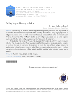 Fading Mayan Identity in Belize