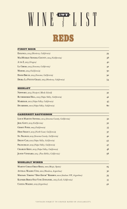 35 MacMurray Sonoma County, 2014 (California) 38 40 42 50 50 54