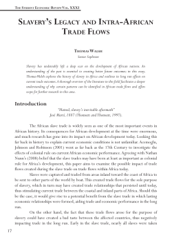SLAVERY`S LEGACY AND INTRA
