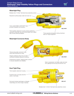 Elastogrip&reg; High Visibility Yellow Plugs and Connectors