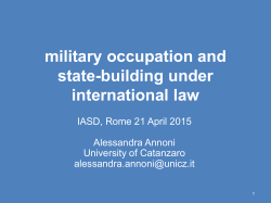 The international law of occupation