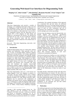 Generating Web-based User Interfaces for Diagramming Tools